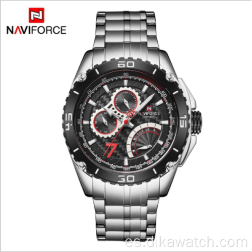 NAVIFORCE 9183 Fashion New Large Dial Reloj para hombre Reloj de cuarzo luminoso Relojes deportivos de pulsera